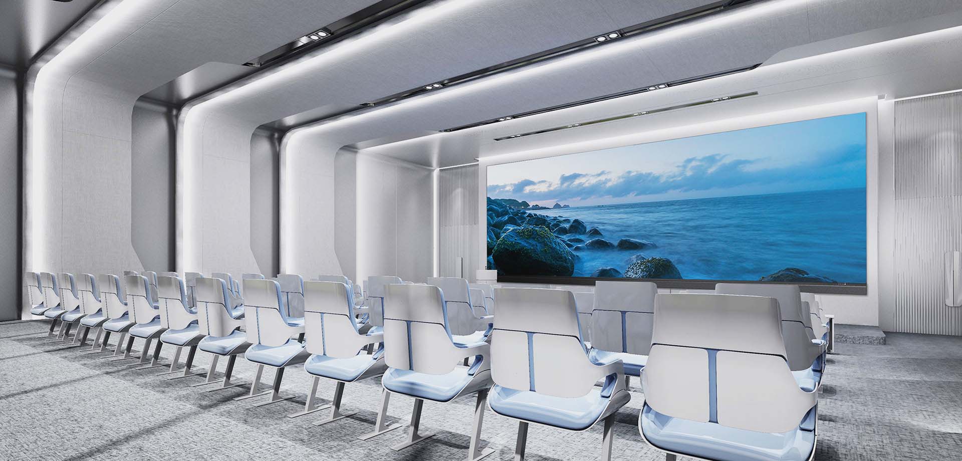 Ultra-wide LED video wall