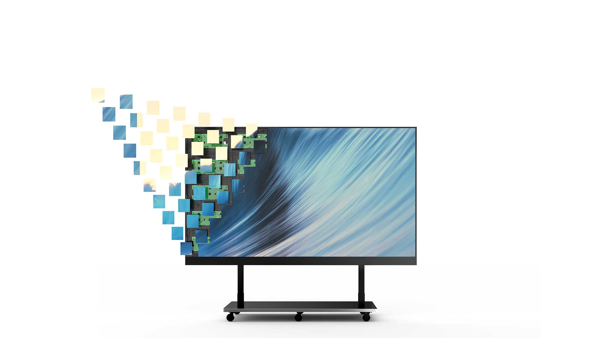 Foldable & Liftable all-in-one LED Display