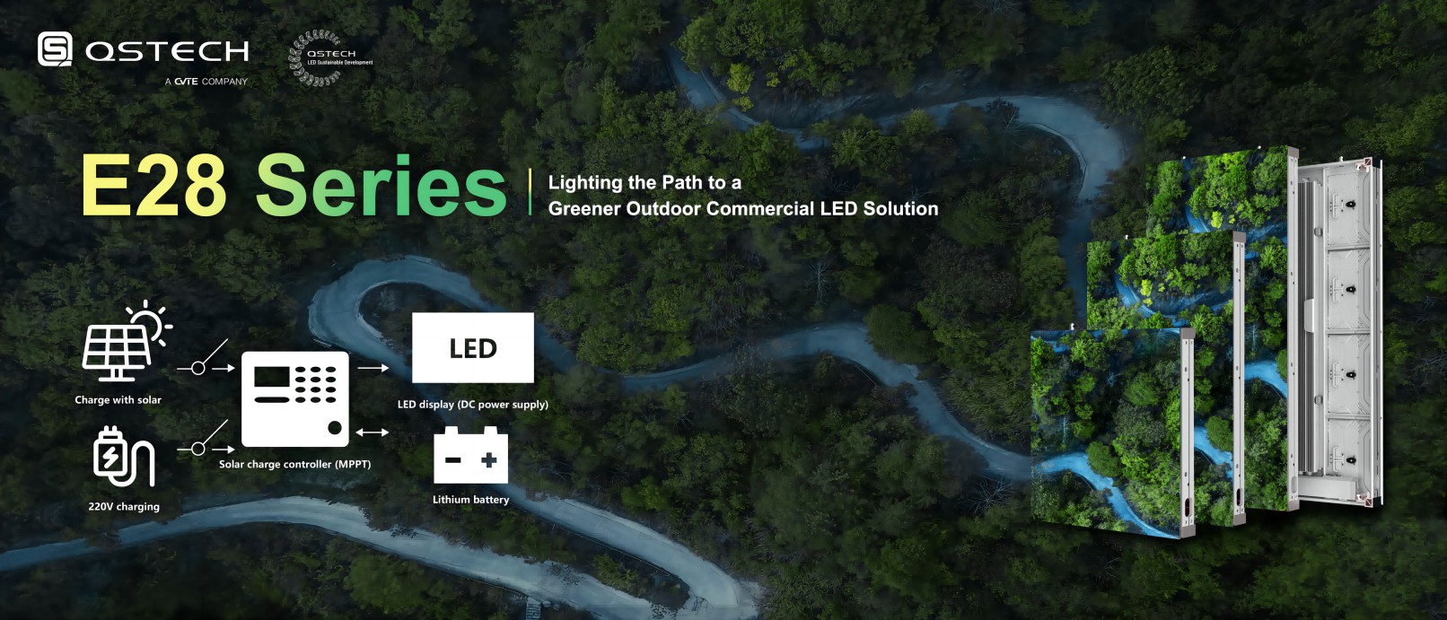 QSTECH E28 Series: Bridging Innovation and Sustainability in Outdoor LED Screens